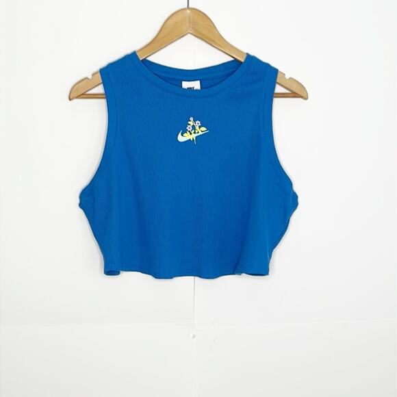 Womens Nike Cropped Ribbed Tank Size XL - Picture 1 of 4
